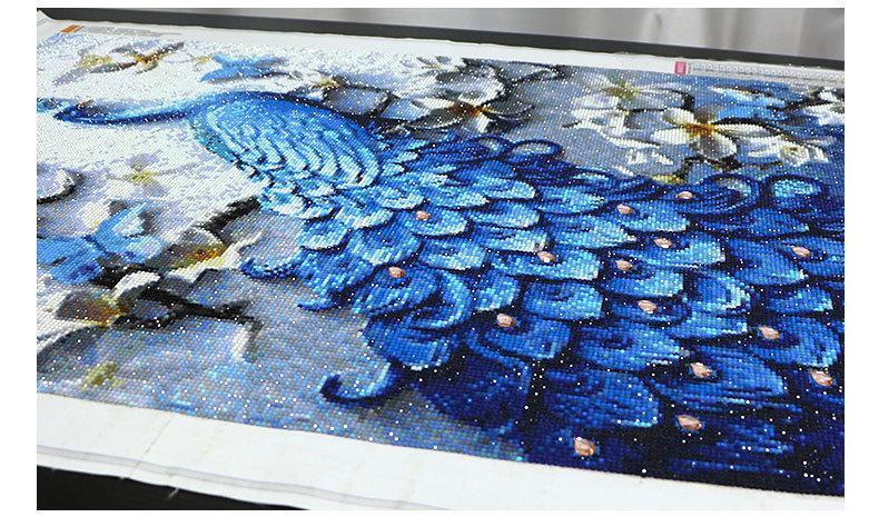 Vibrant Peacock Gem Art Painting Kit