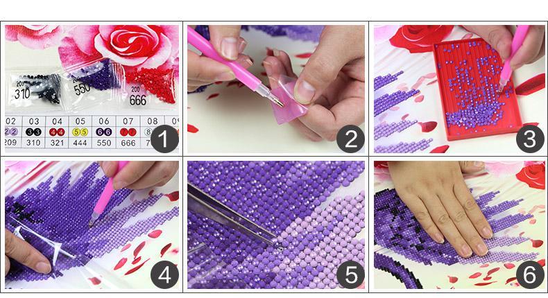 Vibrant Peacock Gem Art Painting Kit