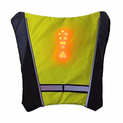 Visible Night Cycling LED Safety Vest Waterproof Jacket