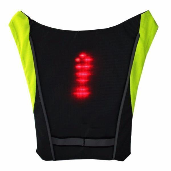 Visible Night Cycling LED Safety Vest Waterproof Jacket