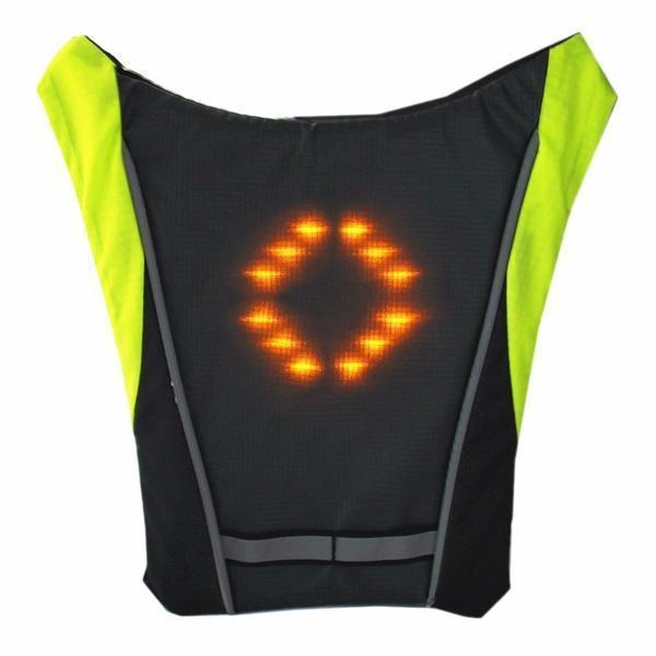 Visible Night Cycling LED Safety Vest Waterproof Jacket