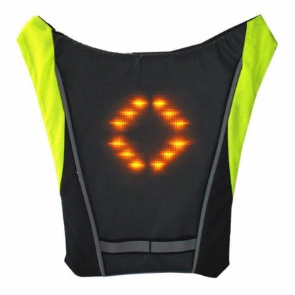 Visible Night Cycling LED Safety Vest Waterproof Jacket