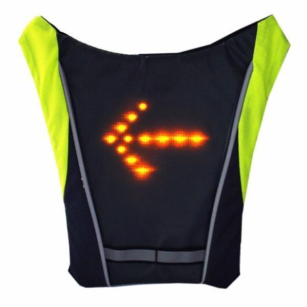 Visible Night Cycling LED Safety Vest Waterproof Jacket