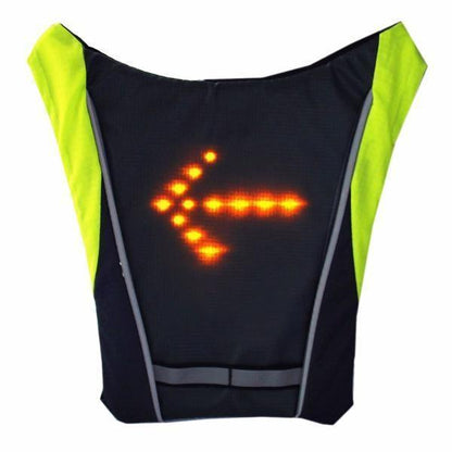 Visible Night Cycling LED Safety Vest Waterproof Jacket