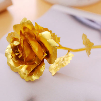24K Gold Rose Pendant in Luxury Gift Box