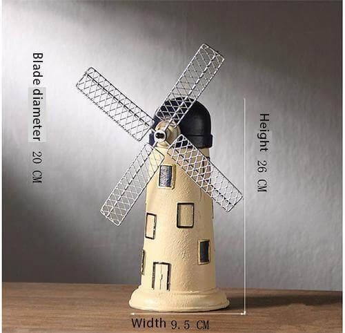 Colorful Retro Windmill Piggy Bank Ornaments - Cofik