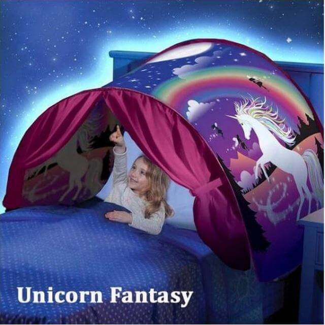 Colorful Kids Play Tent Winter Wonderland Stars