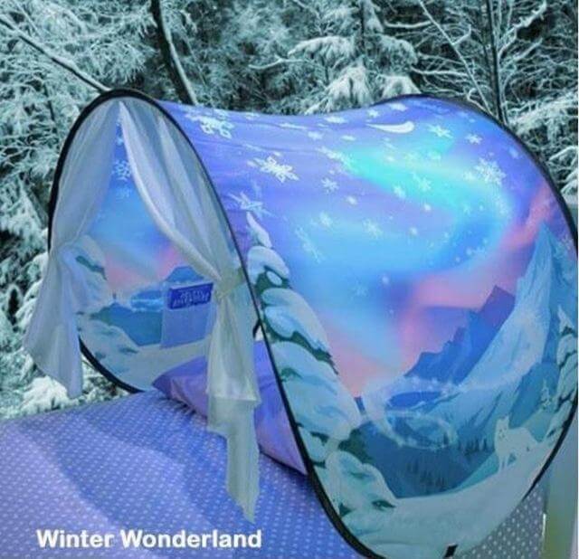 Colorful Kids Play Tent Winter Wonderland Stars - Cofik