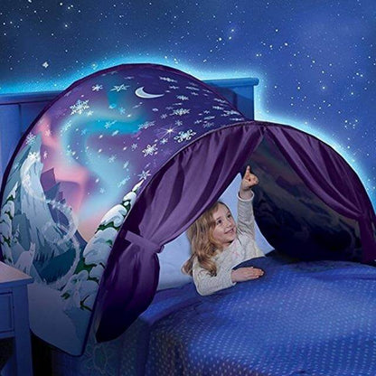 Colorful Kids Play Tent Winter Wonderland Stars