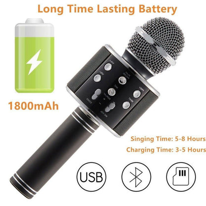 Portable Rechargeable Bluetooth Karaoke Mic