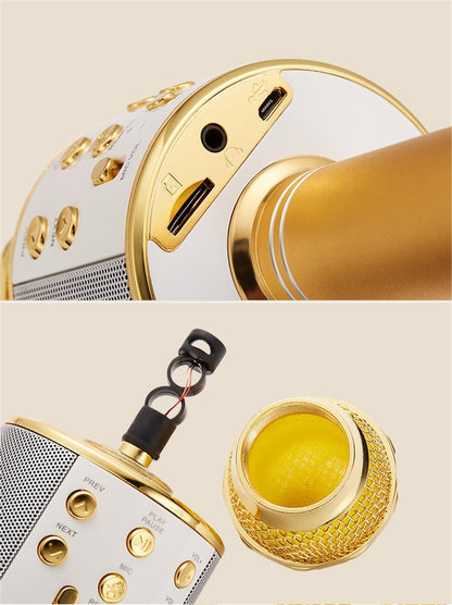 Portable Rechargeable Bluetooth Karaoke Mic