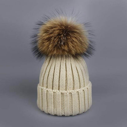 Cozy Fur Beanie and Scarf Winter Set
