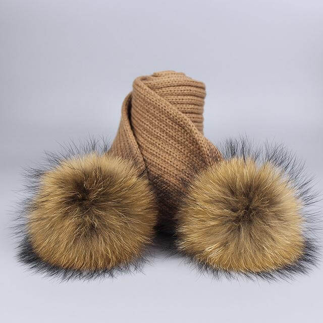 Cozy Fur Beanie and Scarf Winter Set