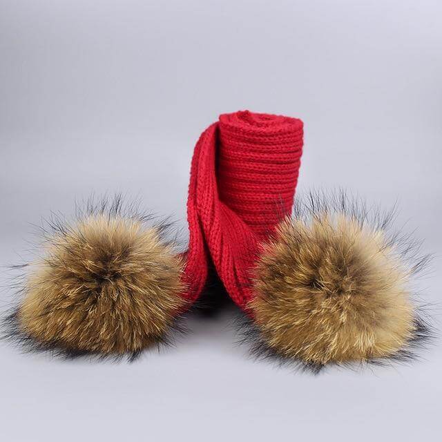 Cozy Fur Beanie and Scarf Winter Set