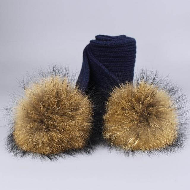 Cozy Fur Beanie and Scarf Winter Set