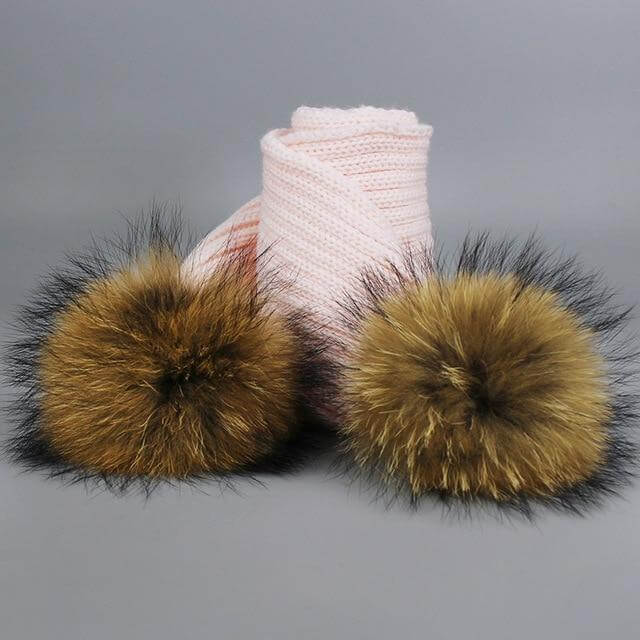 Cozy Fur Beanie and Scarf Winter Set
