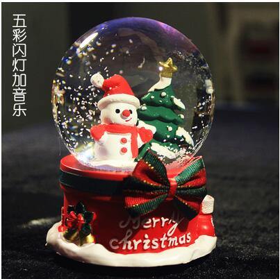 Beautiful LED Glass Ball Musical Night Light Decoration