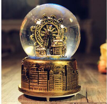 Beautiful LED Glass Ball Musical Night Light Decoration