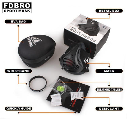 High Altitude Breathing Fitness Mask For Workout Training