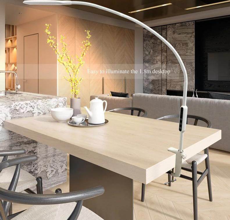 Bright Adjustable Desk Light with Remote