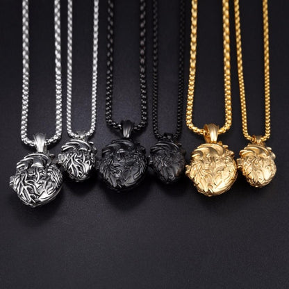 Realistic Heart Shape Pendant Necklace