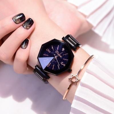 Luxury Black Swiss Quartz Ladies Designer Watch - Cofik