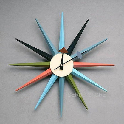 Stylish Starburst Wall Clock Modern Design - Cofik