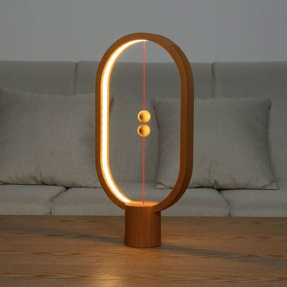 Contemporary Wooden Desk Lamp with Touch Switch