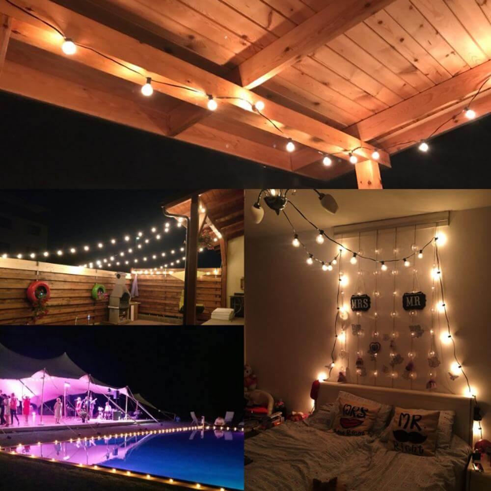 Colorful Festive Holiday String Lights