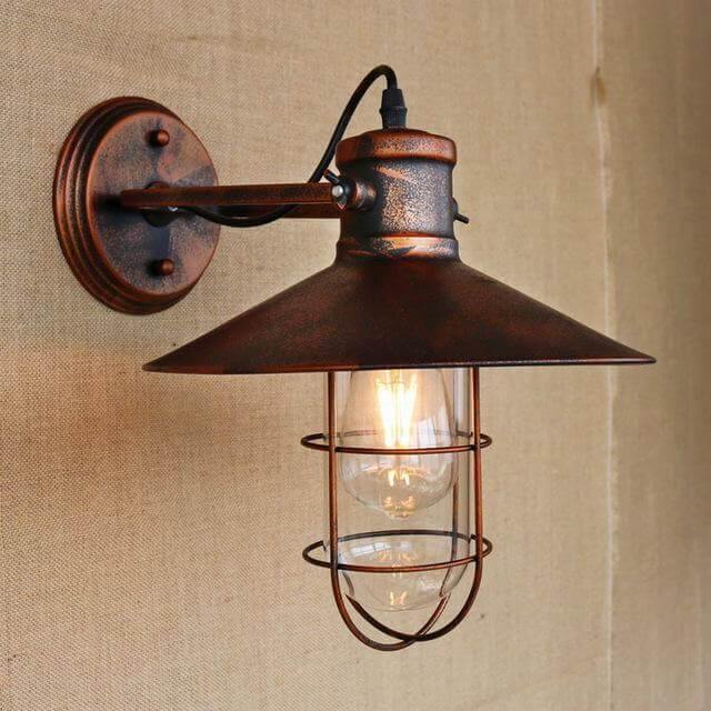 Industrial Chic Wall Mount Lamp