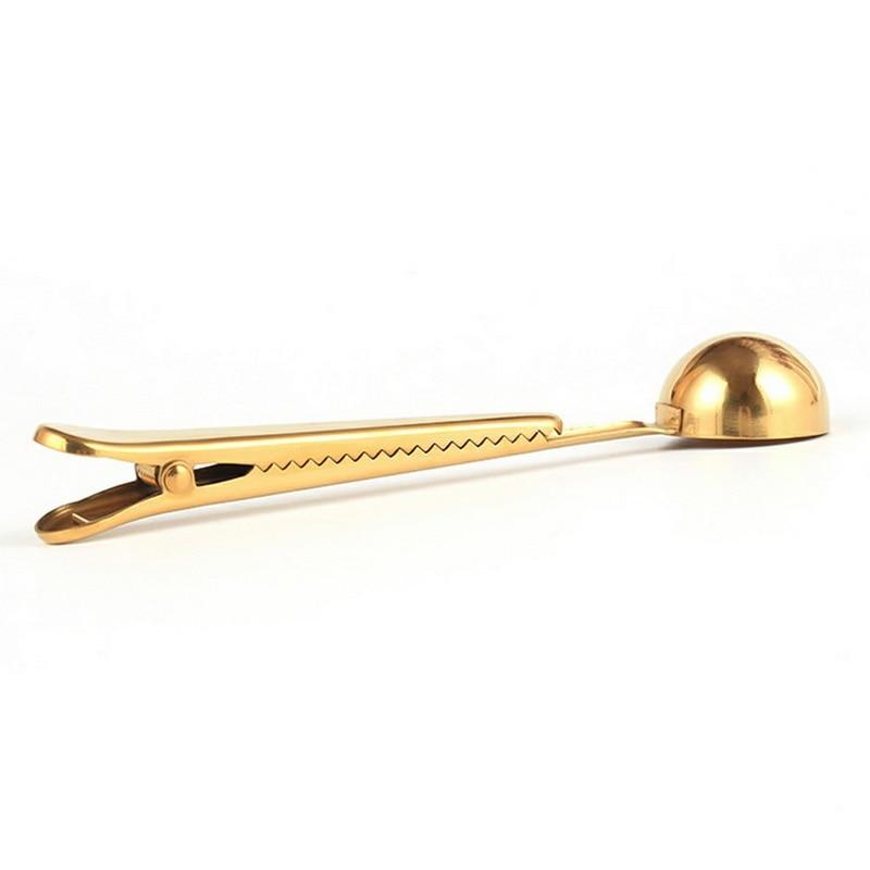 Compact Coffee Scoop and Spoon Clip Set