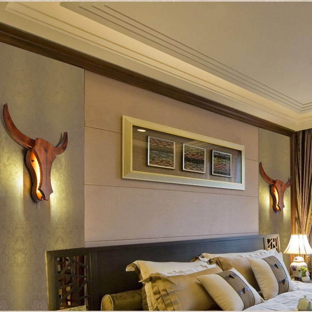 Unique Bull Head Table Lamp