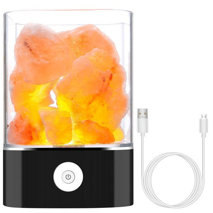 Natural Salt Table Lamp & Air Cleaner White