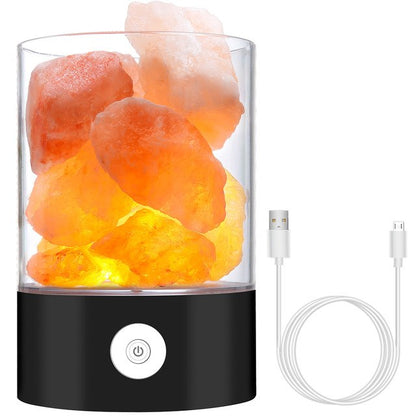 Natural Salt Table Lamp & Air Cleaner White
