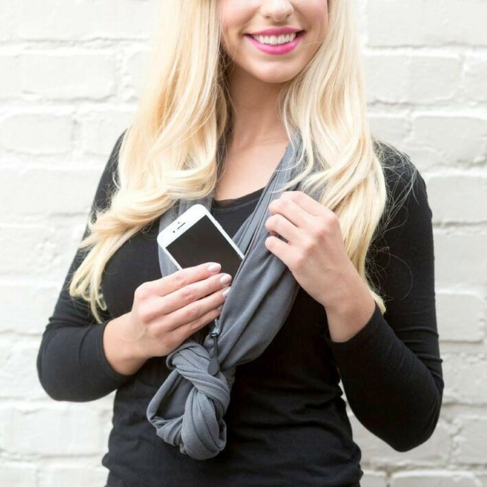 Practical Pocket Scarf Wrap with Storage