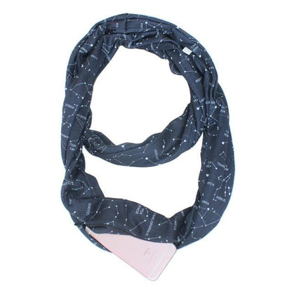 Practical Pocket Scarf Wrap with Storage