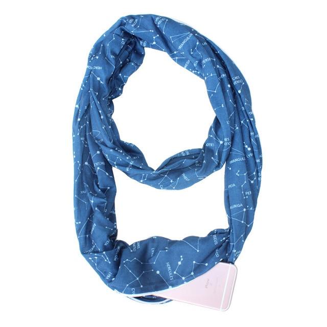 Practical Pocket Scarf Wrap with Storage