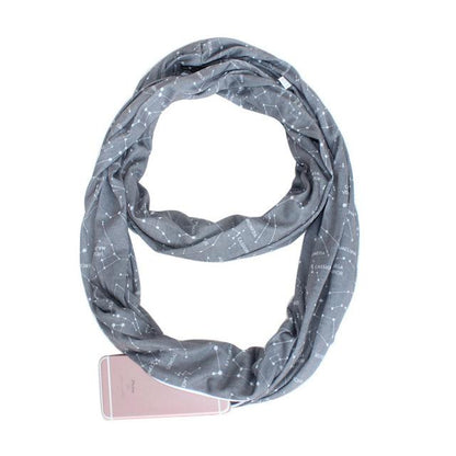 Practical Pocket Scarf Wrap with Storage