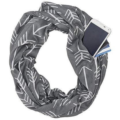 Practical Pocket Scarf Wrap with Storage