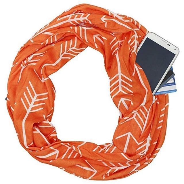 Practical Pocket Scarf Wrap with Storage