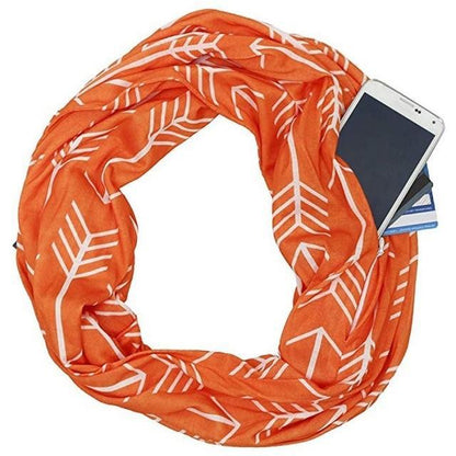 Practical Pocket Scarf Wrap with Storage