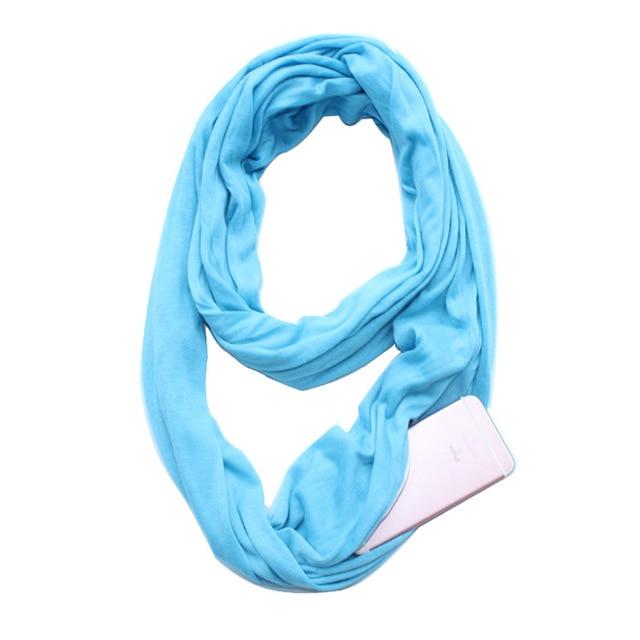 Practical Pocket Scarf Wrap with Storage