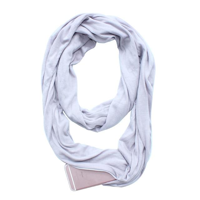 Practical Pocket Scarf Wrap with Storage