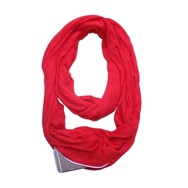 Practical Pocket Scarf Wrap with Storage