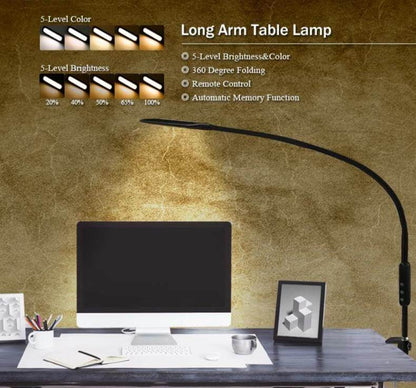 Bright Adjustable Desk Light with Remote
