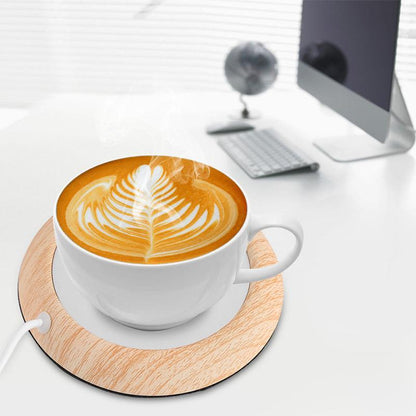 Insulated USB Mug Warmer - Wooden Design - Cofik