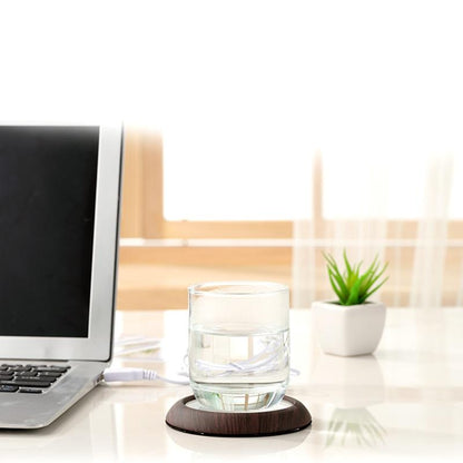 Insulated USB Mug Warmer - Wooden Design
