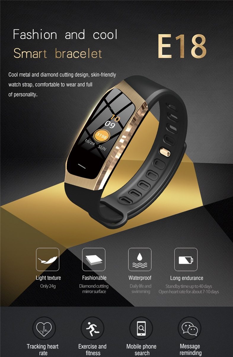 Waterproof Fitness Tracker Smartwatch with Heart Rate Monitor