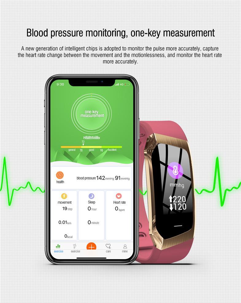 Waterproof Fitness Tracker Smartwatch with Heart Rate Monitor