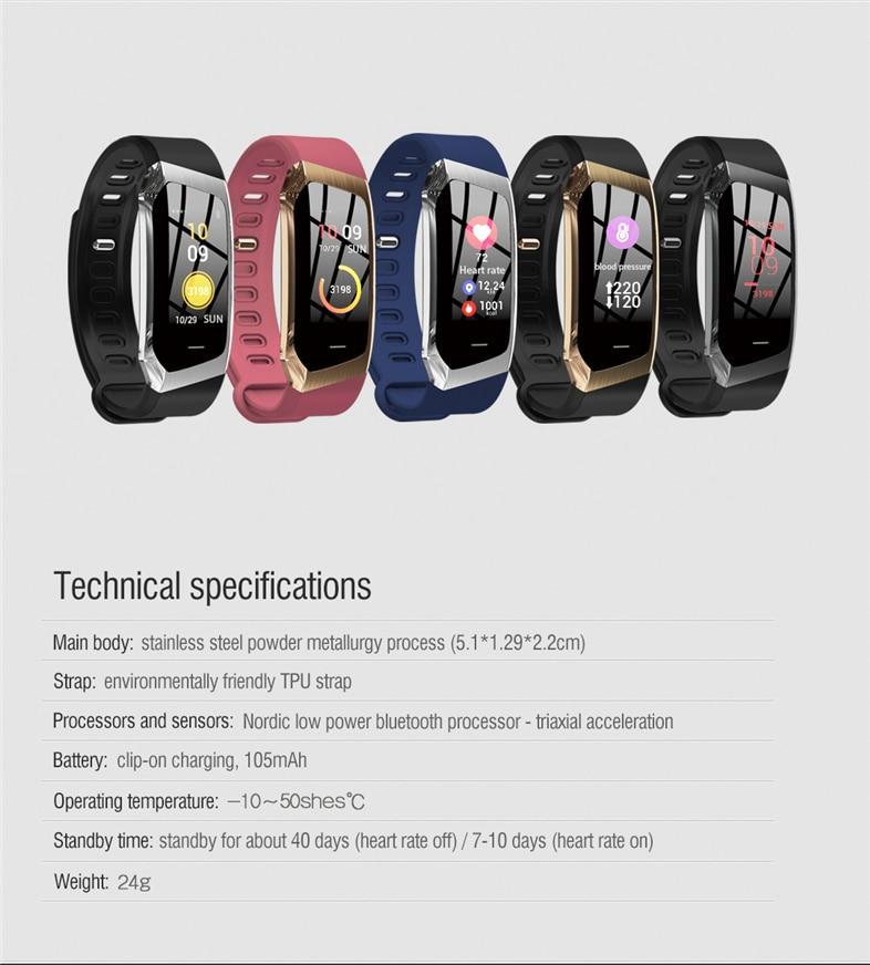 Waterproof Fitness Tracker Smartwatch with Heart Rate Monitor